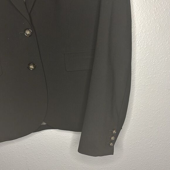 Banana Republic Black Stretch Wool Blend Blazer Size 10 - Picture 5 of 12